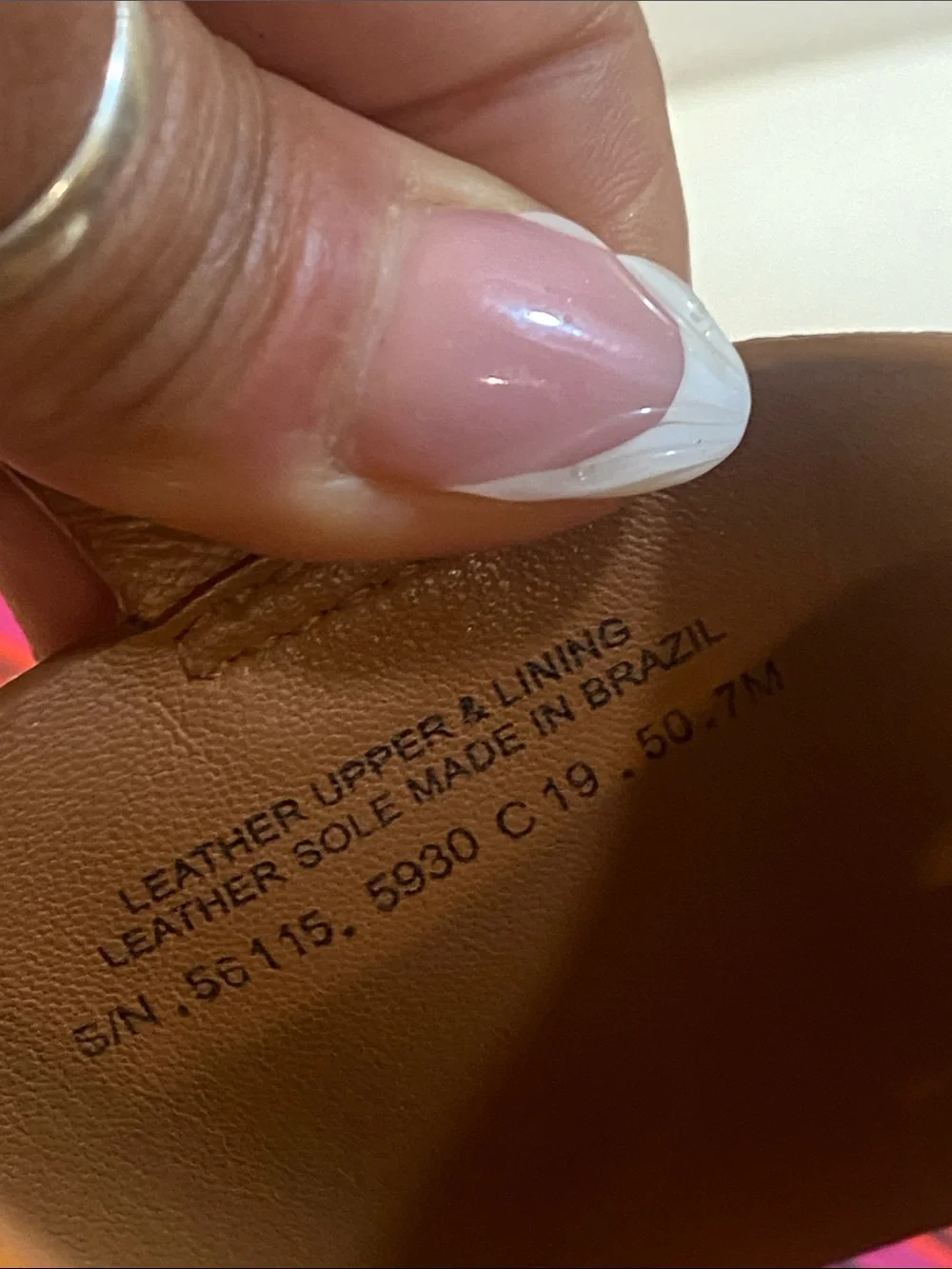 Tory Burch Cognac Leather Logo Sligback Wedge Sandals Sz 7